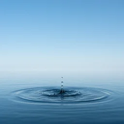 circle of water in the sky