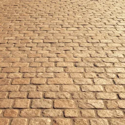seamless tileable texture of a bright brow smooth cobblestone road, very detailed, substance designer, overwatch, handpainted, small grout, realistic, blizzard