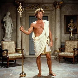 the image is a lost hollywood film still 1 9 9 0 s photograph of the greek god apollo's room. vibrant cinematography, anamorphic lenses, crisp, detailed image in 4 k resolution.