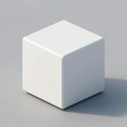 low poly cube