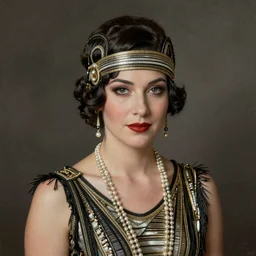 1 9 2 0 s woman in a flapper photo portrait, atmospheric lighting, painted, intricate, ultra detailed, well composed, best on artstation, cgsociety, epic, stunning, gorgeous, intricate detail, wow, masterpiece, by dave dorman