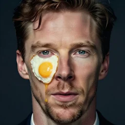 benedict cumberbatch face on a fried egg