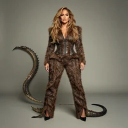 full body photo of jennifer lopez in the shape of a cob