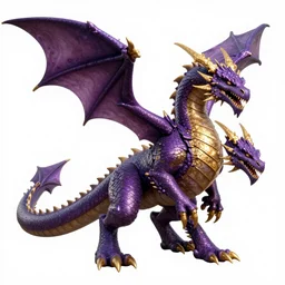 purple and gold dragon by Boris Vallejo ultra detail