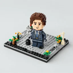 a lego set of the death of jfk, top view