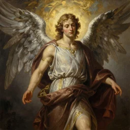 Majestic gracious Archangel Michael portrait, atmospheric lighting, painted, intricate, volumetric lighting, beautiful, rich deep colors masterpiece, golden hour, sharp focus, ultra detailed, by Leesha Hannigan, Ross Tran, Thierry Doizon, Kai Carpenter, Ignacio Fernández Ríos