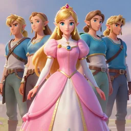 princess zelda, hyper - detailed matte digital painting, concept art, official fan art, fantastically pastel colors, by jesper elsing and lois van baarle and ilya kuvshinov and ian spriggs, cinematic lighting, unreal engine 5 and octane render, smooth render, behance hd, trending on artstation hq