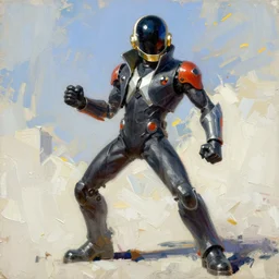 greg manchess painting of daft punk as overwatch character, impasto, rough canvas textured, asymmetrical, organic painting, dynamic pose sunny day, loose brush strokes, hard edges, conceptart, art by gil elvgren and ruan jia and james jean