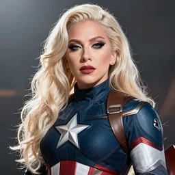 lady gaga as captain america