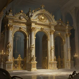 Paintings based on the gates of hell, intricate, elegant, fantasy, highly detailed, digital painting, shallow focus, illustration, beautiful volumetric lighting, epic light, trending on Artstation.