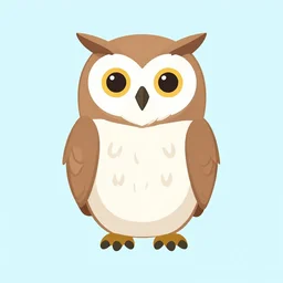 an entire owl, clean cel shaded vector art. shutterstock. behance hd by lois van baarle, artgerm, helen huang, by makoto shinkai and ilya kuvshinov, rossdraws, illustration,
