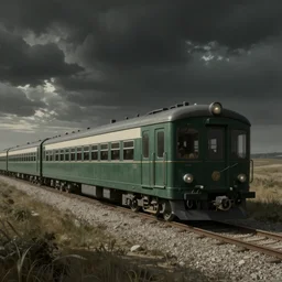 train to nowhere by René Magritte