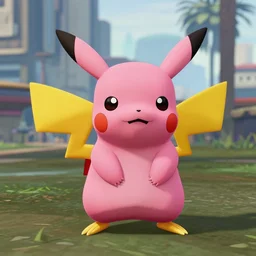 a pink pikachu in gta 5