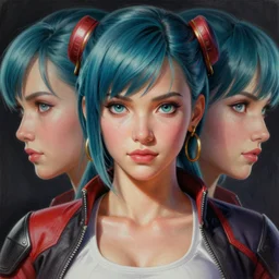gorgeous!! hyper - realistic giant woman resembling bulma + felicia from darkstalkers | drawn by artgerm, drawn by wlop, drawn by jeehyung lee | intricate, high detail, ultra graphics, photorealistic, symmetrical, cinematic, smooth, sharp focus, character design, expressive, cute, beautiful!! instagram model