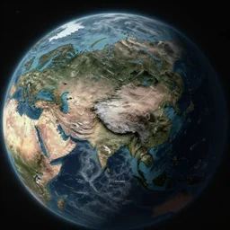 map of a alien planet