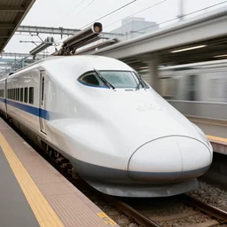 a japanese bullet train being eaten by a man leica 4 k ultra wide photo