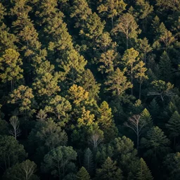 photo of a billion trees, very detailed