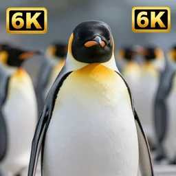 Penguin being angry, 4k