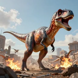 movie frame still from live action horde of pteranodon attacking the city, fires, smoke plumes, 8 k ultra wide angle zenith view greg rutkowski kim jung gi