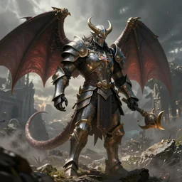 paladin devil by panjoool, trending in Artstation