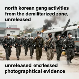 “ north korean gang activities from the demilitarized zone, unreleased photographical evidence ”