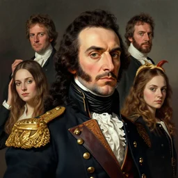 historical portrait of jose de san martin, colourised, face portrait, epic, tragic, fantasy, hd shot, digital portrait, beautiful, artstation, comic style, by artgerm, guy denning, jakub rozalski, magali villeneuve and charlie bowater