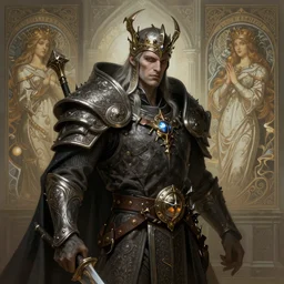 cursed king was a cruel and greedy ruler who was gone on his long and lonely journey, deep focus, d & d, fantasy, intricate, elegant, highly detailed, digital painting, artstation, concept art, matte, sharp focus, illustration, hearthstone, art by artgerm and greg rutkowski and alphonse mucha