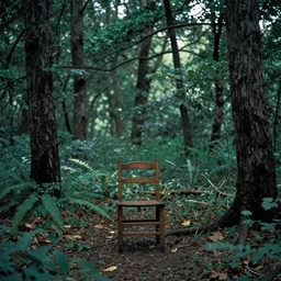 chair in the forest by wenjun lin, oh my god