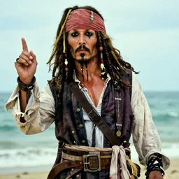 captain jack sparrow in pulp fiction