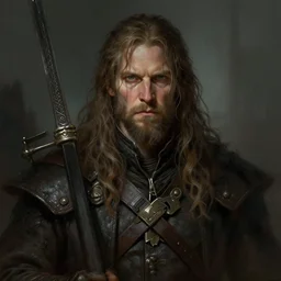 portrait of Solomon Kane, fantasy concept art by Greg Rutkowski
