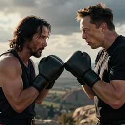 Keanu reeves boxing elon musk