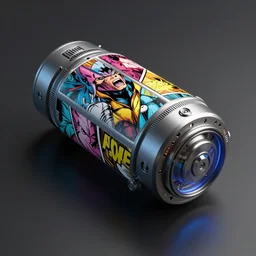Zooming in on a mysterious piece of advanced technology. Object study. Raytracing. Masterpiece. 3d. Unreal engine. unity engine. Blender 3d. NVidia graphics demo. AMD Radeon graphics demo. Octane render Octane render in the style of a comicbook reveal page by an artistic masterpiece between a hybrid fusion in the style of Marvel comics, DC comics, Dark Horse comics, Image Comics, IDW Publishing, Valiant Comics, Vertigo Comics, Archie Comics, Dynamite Comics and 2000 AD comics.