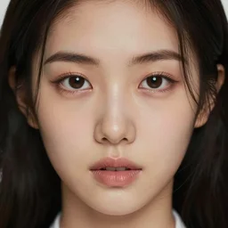 korean girl kpop, closeup, high detail, photography by annie leibovitz. distinct features symmetrical face. album cover art