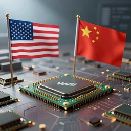 USA and China start WWIII over computer chips that generate lewd content