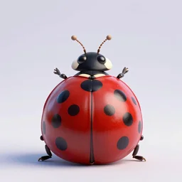 ladybug in the style of pixar, 3 d modeled in unreal engine 5, perfect symmetry, trending on artstation, 4 k,