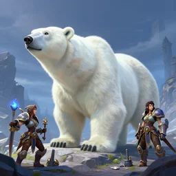 mount epic white polar bear screenshot world of warcraft mounts worldboss fantasy comics that looks like it is from borderlands by jesper ejsing, by rhads, makoto shinkai alena aenami artworks in 4 k beeple, thomas kinkade heartstone league of legends dofus overwatch