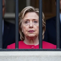 hillary clinton behind bars