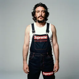 fidel castro wearing a romper designed by supreme, portrait, 3 5 mm film, by nan goldin