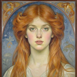 a stunning portrait of yakut by Evelyn De Morgan and Ross Tran, rossdraws, fresco