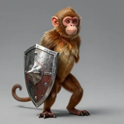 portrait of the Dimorphodon monkey delver wearing steppe spiked shield by artgerm and Craig Mullins, James Jean, Andrey Ryabovichev, Mark Simonetti and Peter Morbacher 16k