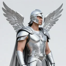 3 d medium shot volcanic protector man profile, strong, highly detailed eagle, winged helm, cape, silver, ice, lava, artwork by tooth wu and wlop and beeple and greg rutkowski, octane 3 d render