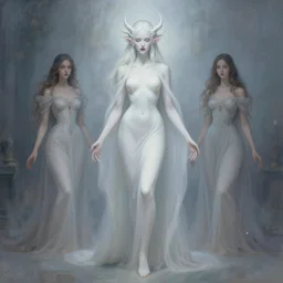 abeloth, elegant, ethereal horror fantasy art by greg rutkowski and magali villeneuve and claude monet