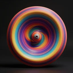 abstract hd round curvy 3 d render of a pop art representation of the 6 0's & 7 0's psychedelia analogue film