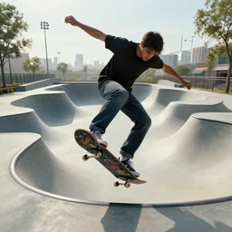 dystopian skatepark, digital art, highly detailed, sharp, 4 k