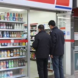 CCTV footage of hasbulla robbing a convenience store