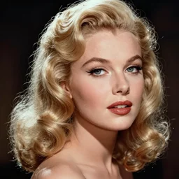 stunning award - winning portrait by sarah moon of a beautiful young feminine blonde woman with delicate features. vintage hollywood glamour. veronica lake hair. long shiny glam curls. fashion makeup. vogue. fashion photography. sharp focus. canon 5 0 mm.