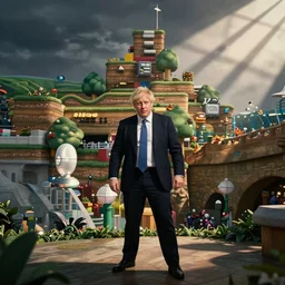 Boris Johnson In Wii sports resort
