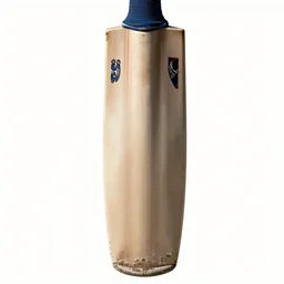 weathered cricket bat, high detail macro photography, isolated on a pure white background, centered, entire object in frame, sharp focus, soft studio lighting
