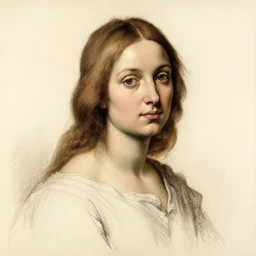 sketch study of portrait of woman by tintoretto