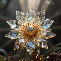 exotic sunbeam living glass prism flower by chris wood, sunbeams, featured on behance